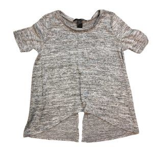 Rebel Sugar Heather Gray open back top size small